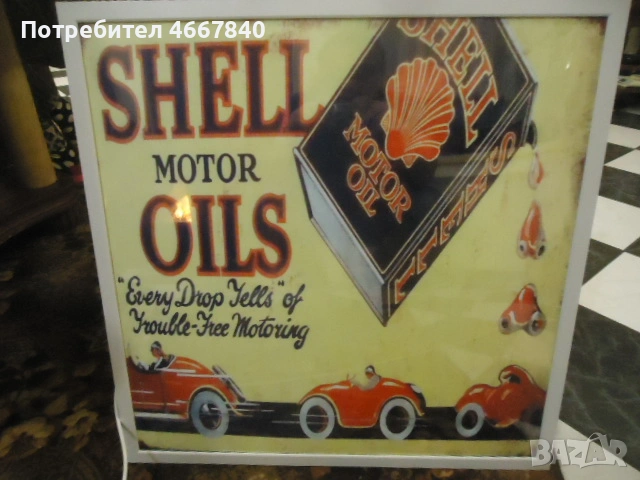 SHELL  motor oils, светеща реклама., снимка 4 - Други ценни предмети - 53713596