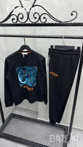 🐼Мъжки екип 55€ Бежово Сиво Черно , снимка 3 - Спортни дрехи, екипи - 56217272