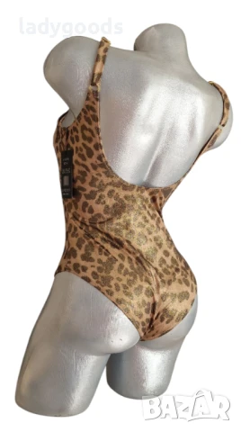 -20% ! Цял,дамски бански костюм-леопард с блясък.Два цвята., снимка 4 - Бански костюми - 50506550