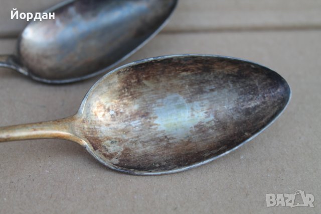 2 броя сребърни лъжици , снимка 4 - Антикварни и старинни предмети - 42155120