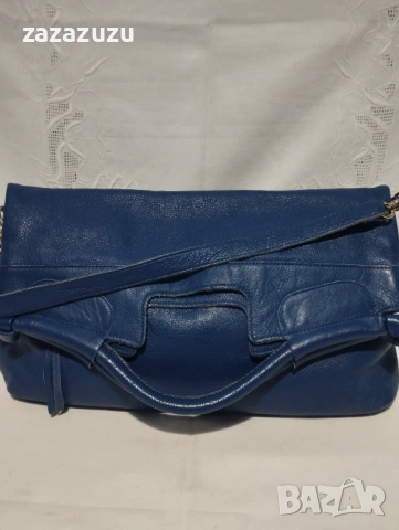 ЕСТЕСТВЕНА КОЖА италианска голяма чанта на ANNA KARINNA