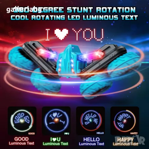 Луда кола с дистанционно управление R/C каскадьорска , снимка 4 - Коли, камиони, мотори, писти - 49212368