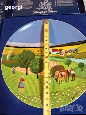 декоративни порцеланови чинии Josef Wahl "Четири сезона" 33/1, снимка 12 - Декорация за дома - 53394575