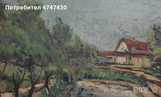 Дончо Занков картина маслени бои пейзаж, снимка 6 - Картини - 53621150