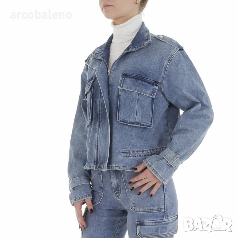 Дамско дънково яке , снимка 3 - Якета - 51396974