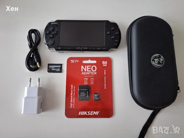 Sony PSP 3000 - Playstation Portable - качени много игри - хакната