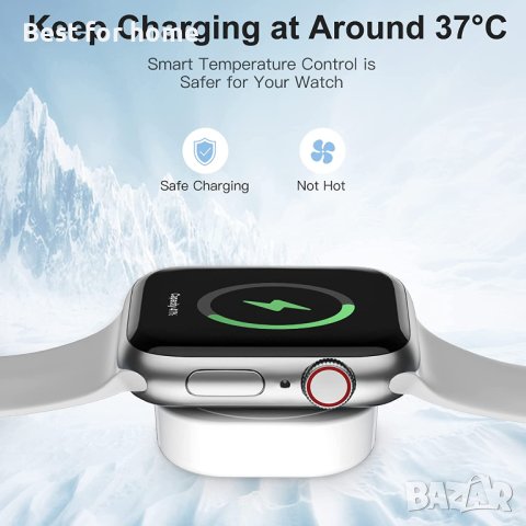 Зарядно за Apple Watch,1,5M кабел за бързо магнитно зареждане,iWatch за Apple Watch8 7 6 5 4 3 2SE, снимка 4 - Безжични зарядни - 41017566