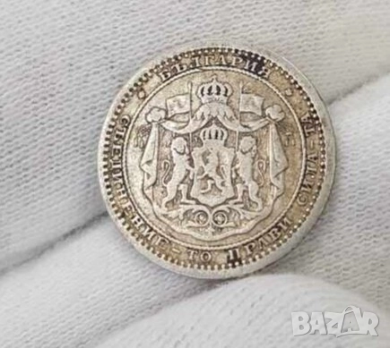 Стари сребърни 50 стотинки 1883 г запазете духа и част от българската история., снимка 2 - Антикварни и старинни предмети - 52667226