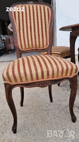 Комплект маса и шест стола масив, снимка 5 - Маси - 52340382