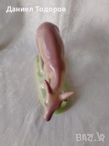 Стара Българска  Порцеланова Фигура - Сърна - с Маркировка, снимка 9 - Статуетки - 42224185