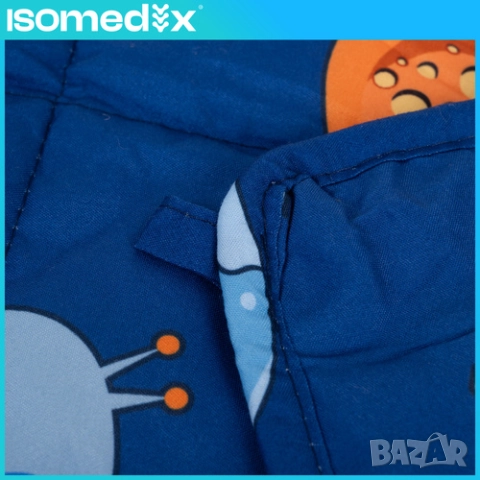 Сензорно детско утежнено одеяло – 4кг / Тежко одеяло за деца 100×150см, снимка 10 - Спално бельо и завивки - 52895137