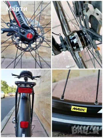 Немски Велосипед Роус*3х10скорости*Сет-Shimano XT*Капли-Mavic*Като Нов*, снимка 4 - Велосипеди - 48372778