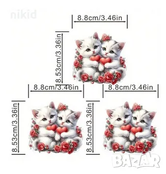 Котета котенца термо щампа апликация картинка за дреха лепенка, снимка 2 - Други - 47597984