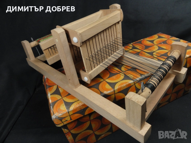 СТАРА РЕТРО СОЦ НРБ ДЪРВЕНА ИГРАЧКА ТЪКАЧЕН СТАН, снимка 5 - Колекции - 52752749