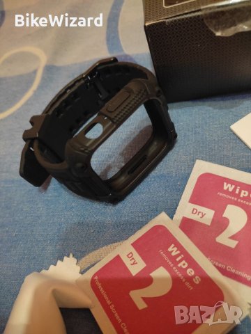 Fullmosa силиконова каишка с протектор за часовника за Apple Watch 4/5/6/SE 41mm. НОВО, снимка 4 - Каишки за часовници - 41907107