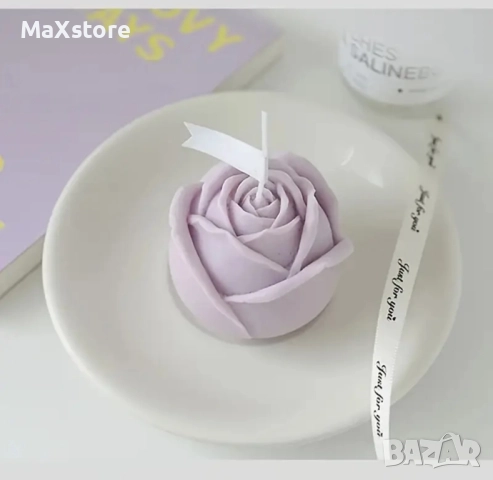 3D 4 размера роза рози пъпка Силиконов молд форма за свещи гипс сапун смола фондан , снимка 3 - Форми - 52059719