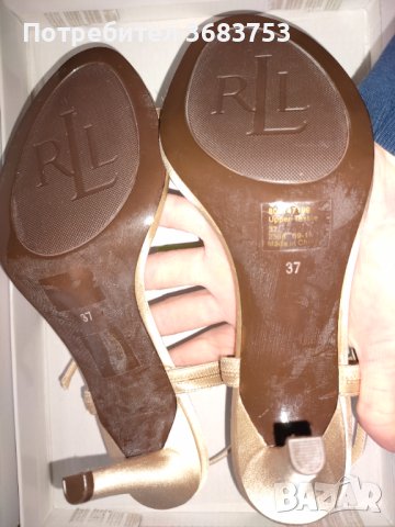 Ralph Lauren сандали с кристали,камъни,нови,размер 36.5-37, снимка 4 - Дамски елегантни обувки - 40439329