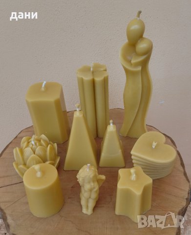 Ръчно изработени свещи от пчелен восък 