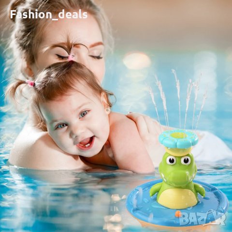 Нова Играчка за къпане на бебе деца Сладък крокодил Спринклер за вана, снимка 4 - Други - 35947742