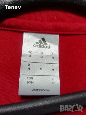 Manchester United Adidas оригинална памучна тениска фланелка Манчесътр Юнайтед Размер М , снимка 6 - Тениски - 41523067