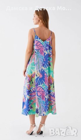 Дамска цветна рокля , снимка 3 - Рокли - 41753845
