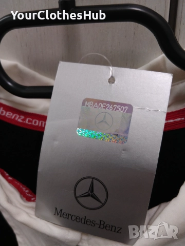 НОВА Mercedes-Benz S size Мъжка блуза с дълъг ръкав и яка, снимка 3 - Блузи с дълъг ръкав и пуловери - 52928366