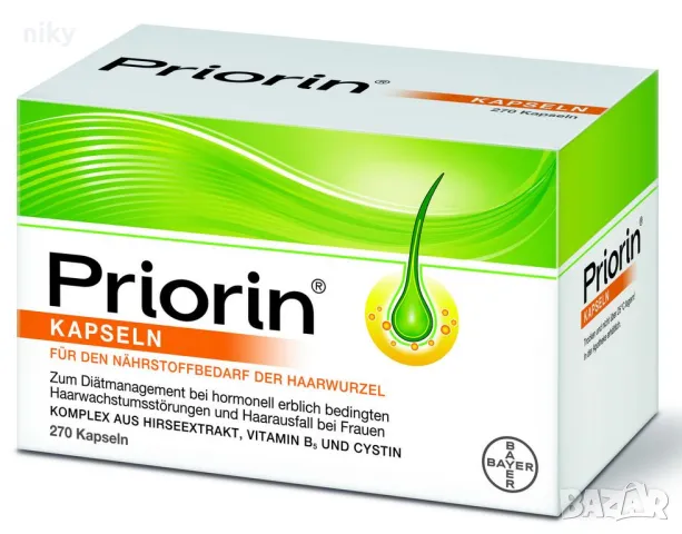 Приорин Priorin капсули против косопад от Германия НАЛИЧНО !!!, снимка 2 - Продукти за коса - 48816211