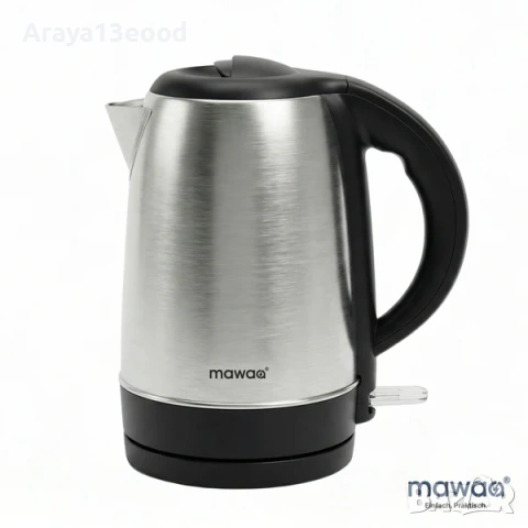 Електрическа кана mawaa® от неръждаема стомана – 2400W, 1.7 литра