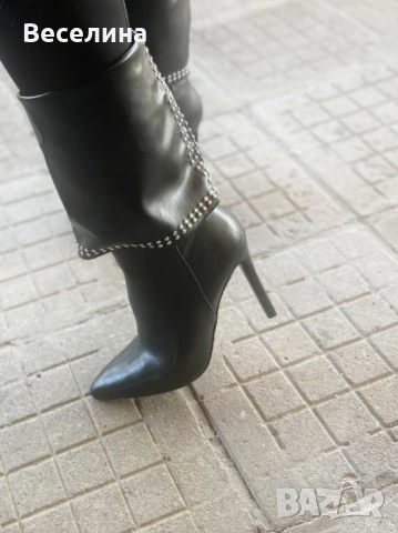 Дамски ботуши от еко кожа 