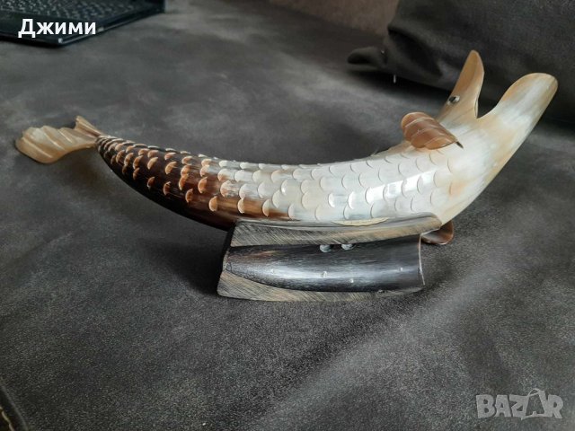 колекционерска риба направена от кост, снимка 3 - Антикварни и старинни предмети - 41348142