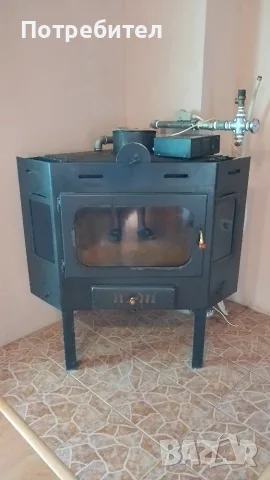 Камина с водна риза на дърва Прити 16kw