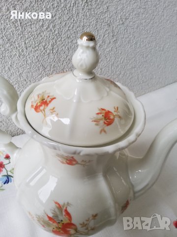 Старинен чайник Johann Seltmann , снимка 7 - Антикварни и старинни предмети - 44449623