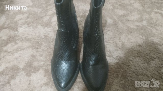 Топли боти крокодилска кожа 36 номер, снимка 4 - Дамски боти - 39189620