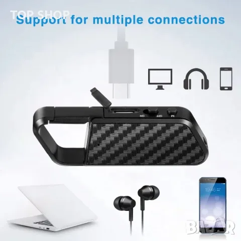 LIMENAMICS 64GB Смарт устройство за запис на глас/USB акумулаторен диктофон с MP3 плейър, снимка 3 - MP3 и MP4 плеъри - 49308648