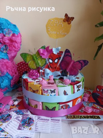 Торти от картон ,всякакви теми ,1лв за парче, снимка 2 - Декорация за дома - 39190052