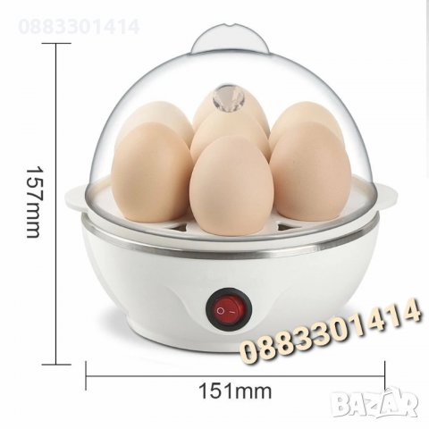 Яйцеварка Уред за варене на яйца , снимка 2 - Уреди за готвене на пара - 40082477
