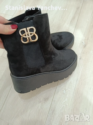 Дамски зимни боти на платформа , снимка 2 - Дамски боти - 53579073