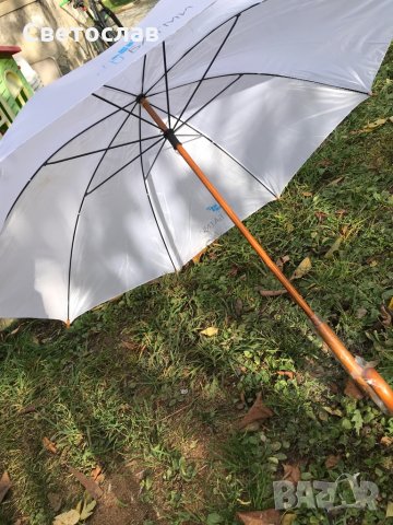 Рекламен чадър с дървена дръжка, снимка 2 - Други - 34853827