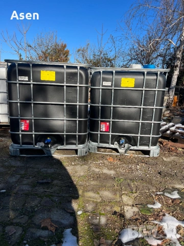 Цистерни за вода бидони 1000 литра 1 тон съдове за вода ЧИСТИ , снимка 4 - Оранжерии - 53262912