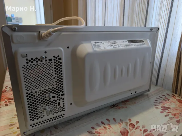 Микровълнова печка Beko, отлично състояние, сребриста, снимка 5 - Микровълнови - 55993469