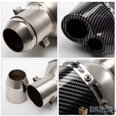 Гърне за мотор мотоциклет PA944 - 40см - КАРБОН, снимка 3 - Аксесоари и консумативи - 49346203