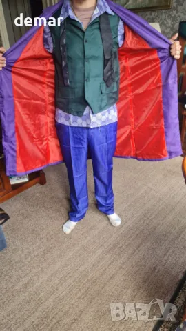 nezababy костюм на Жокер косплей лилаво аксесоари за Хелоуин, размер S, снимка 7 - Други - 47762851