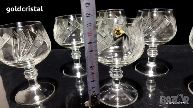 кристални чаши , снимка 3 - Антикварни и старинни предмети - 52673930
