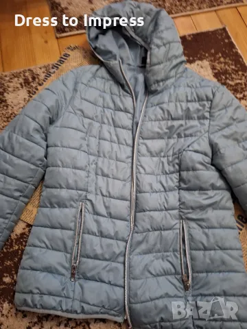 Дамско яке светло синьо М размер, снимка 4 - Якета - 47821311