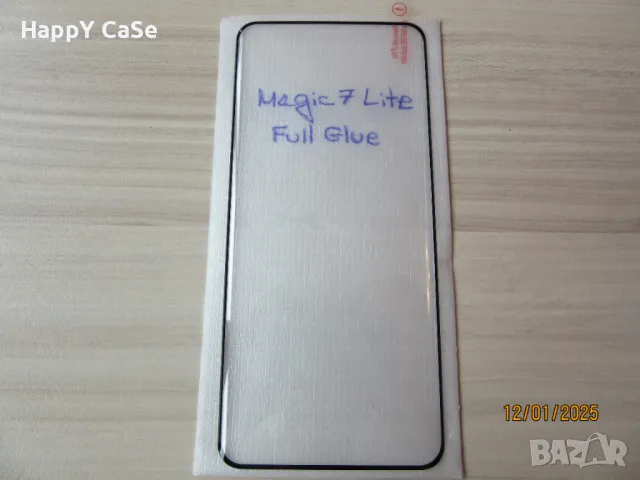 Honor Magic 7 Lite / 7 Pro / 6 Lite / 5 Lite / 4 Pro / 3D ЦЯЛО ЛЕПИЛО Извит стъклен протектор, снимка 14 - Фолия, протектори - 37119686