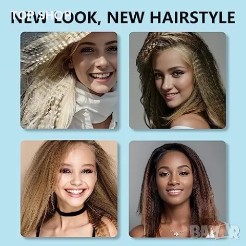 Нова преса за коса с титаниево-керамични плочи за оформяне на прически за жени, снимка 2 - Преси за коса - 49922882