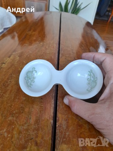 Стара порцеланова солница #21, снимка 2 - Други - 42223412