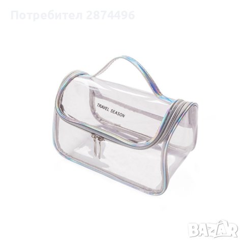 3981 Прозрачна чанта за козметични продукти, снимка 3 - Органайзери - 41503071