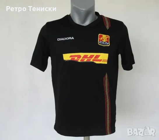 Тениска на FC Nordsjælland • гостуващ екип • T-shirt #162 • Diadora • черно • размер L • Деца