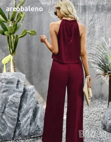 Дамски комплект от две части панталони Temperament Commuter Glossy Fabric, 3цвята , снимка 15 - Комплекти - 40368919